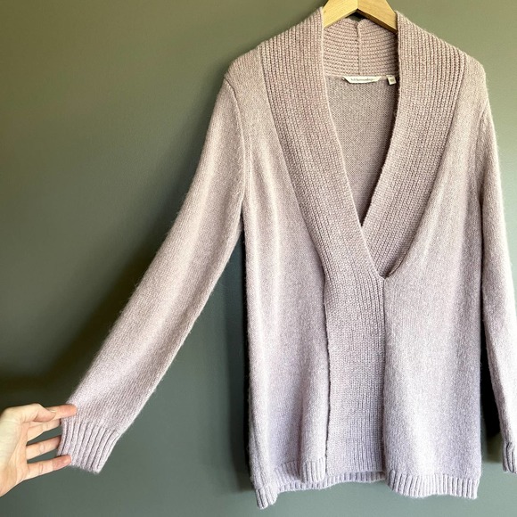 Soft Surroundings Serena Sweater in Dawn Pink Size Small Alpaca Wool Ribbed - Picture 6 of 13